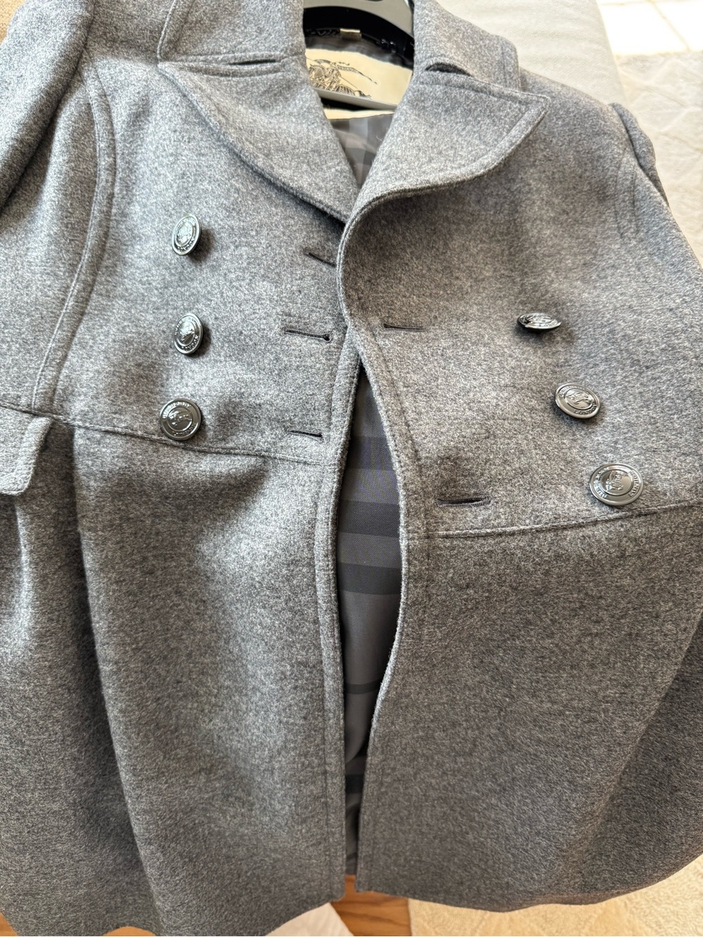 NWOT Burberry Wool Coat - Picture 7 of 10